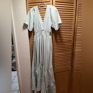 Short Sleeve Midi Dress